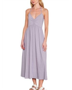Sundry Tie Back Dress - Purple
