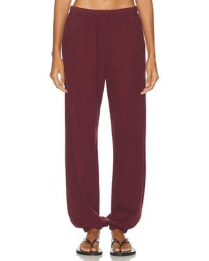 ÉTERNE Boyfriend Pocket Sweatpants - Red
