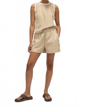 Melissa Nepton Marian Drawstring Shorts - Natural