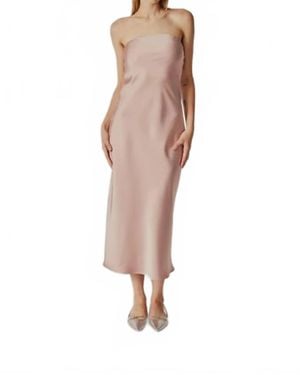 DELUC Platanus Strapless Midi Dress - White