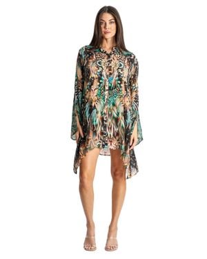 La Moda Clothing Blas Short Overshirt - Multicolor