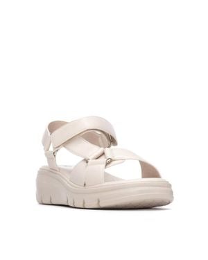 Xti Ankle Strap Sandals - Natural