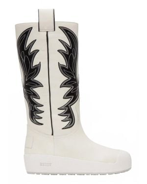 Bally Chambery Leather Knee-High Boot - White