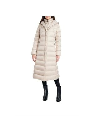 Tahari Puffer Jacket With Hood - Natural