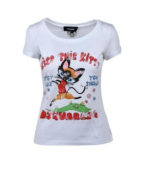 DSquared² Fitted Short-Sleeve T-Shirt - White