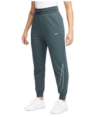 Nike Dri-Fit One Pants Deep Jungle Drawstring Waist Jogger Fts518 - Blue