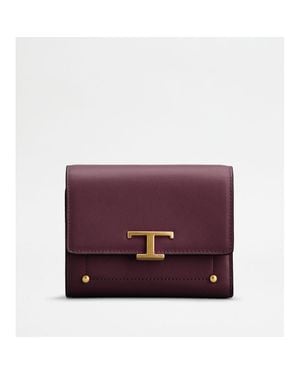 Tod's T Timeless Wallet - Purple
