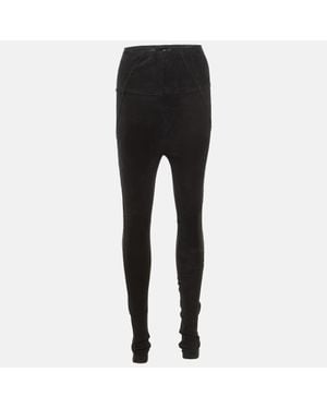 Isabel Marant Suede Paneled Leggings - Black