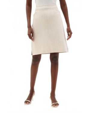 Joseph Ribkoff Melange Millenium Skirt With Pockets - Natural
