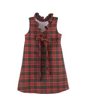 Gaby Girls Blair Plaid Dress - Red