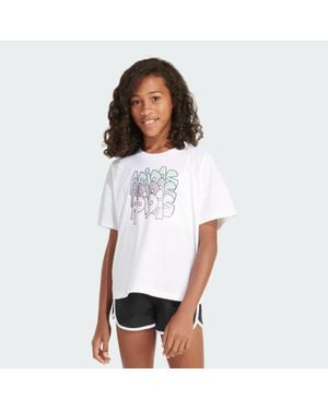 adidas Kids' Loose Box Tee S24 - White