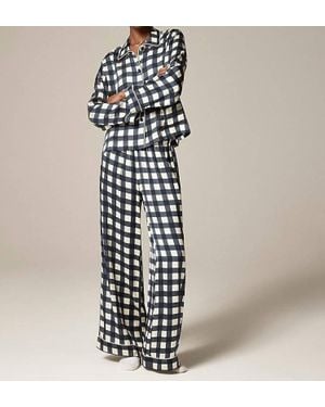J.Crew Soft Shine Pajama Top - White