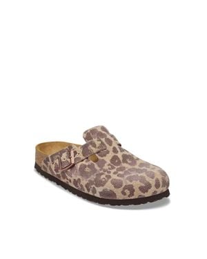 Birkenstock Sandcastle Boston Leo Suede Loafers - Brown