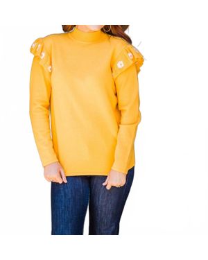 Layerz Clothing Swayze Mock Neck Sweater - Orange