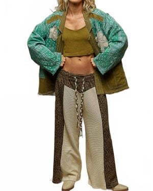 Pol Paisley Patch Jacket - Green