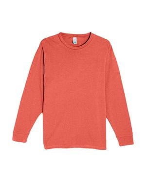 Lane Seven Heavyweight Long Sleeve T-Shirt - Red