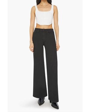 Mother Lil Twister Sneak Jeans - Black