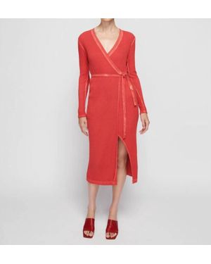 Nation Ltd Madera Wrap Dress - Red