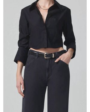 Citizens of Humanity Bea Crop Top - Blue