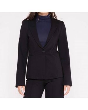 Ripley Rader Ponte Knit Fitted Blazer - Blue