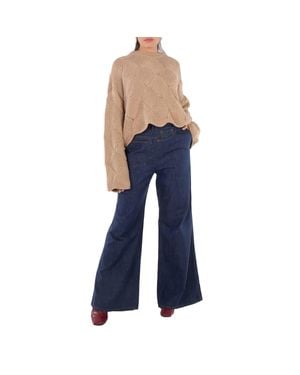 Kolor Ladies Wide Flare Denim Jeans, Brand Size 3 - Blue