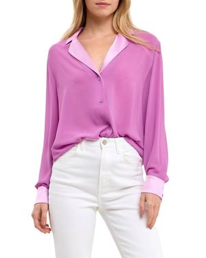 Endless Rose Chiffon Top - Purple