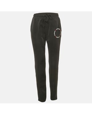 Love Moschino Logo Printed Jersey Track Pants - Gray