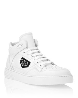 Philipp Plein ハイカット スニーカー | ホワイト | FARFETCH JP