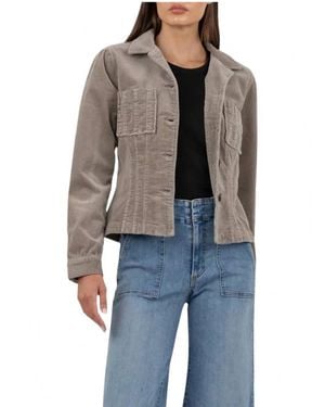 Kut From The Kloth Kyra Plush Corduroy Jacket - Blue