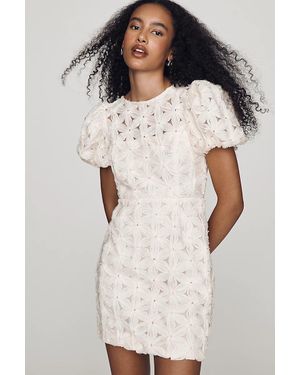 Endless Rose Puff-Sleeve Mini Dress - White