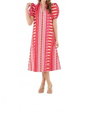 Emily Mccarthy Hampton Midi Dress - Red