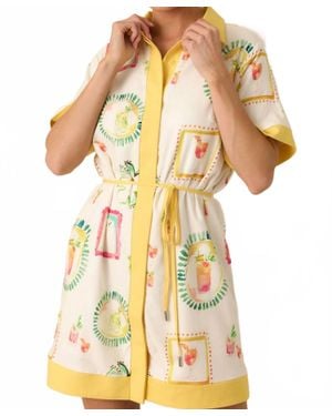 Strut & Bolt Happy Hour Shirt Dress - Yellow