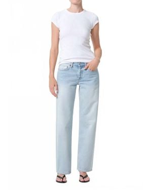Agolde Low Rise Loose Jeans - Blue
