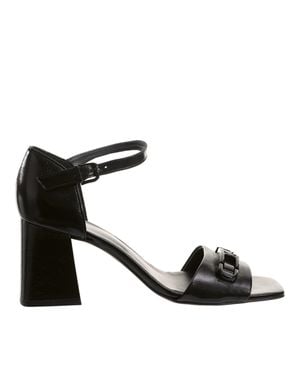 Högl Charlotta Block Heel Leather Sandals - Black