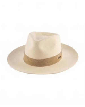 Gigi Pip Holly Rancher Fedora Hat - Natural