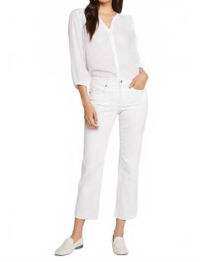 NYDJ Marilyn Straight Ankle Jeans - White