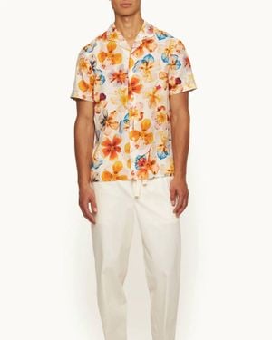Orlebar Brown Hibbert Oshibana Shirt - White