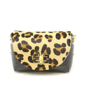 German Fuentes Leather Pouch Crossbody Bag - Metallic