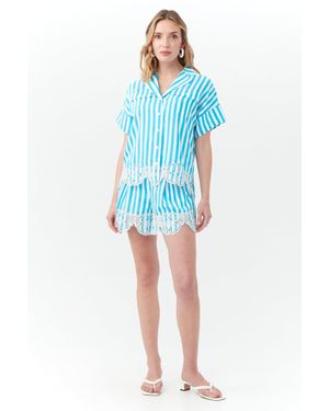 Trina Turk Gideon Top - Blue