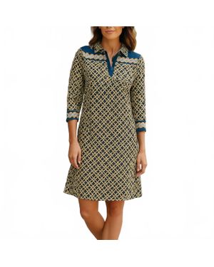 tyler boe Johnny Mosaic Shirtdress - Green