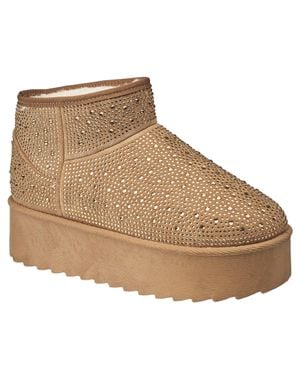 TRUE RELIGION Terry Rhinestone Boot - Natural