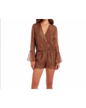 Amanda Uprichard Seraphina Romper - Brown
