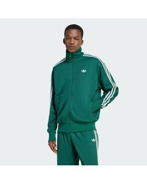 adidas Firebird Adicolor Mesh Track Top - Green