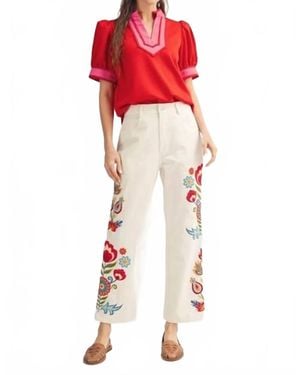Jodifil Bold Moves Pants - Red