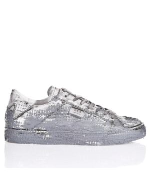 MIMANERA Handmade Garage Clay Sneakers With Metallic Texture - Gray