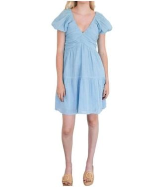 Never A Wallflower Coco Short Dress - Blue