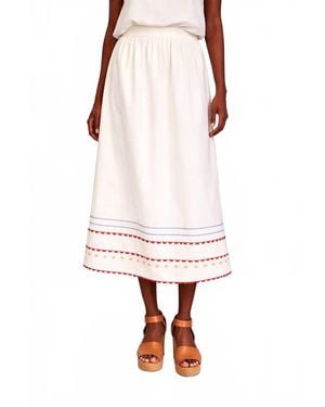 Never A Wallflower Paloma Midi Skirt - White