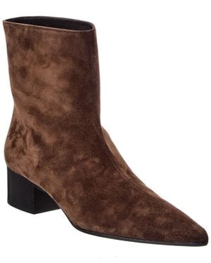 KHAITE Andee Suede Bootie - Brown