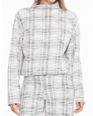 Ripley Rader Boucle Funnel Neck Top - Gray
