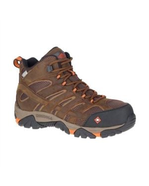 Merrell Moab Vertex Mid Waterproof Composite Toe Safety Shoe - Brown